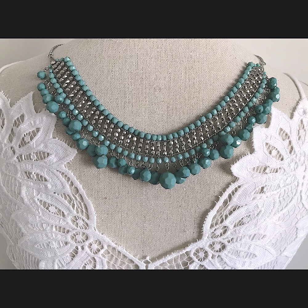 American Eagle Turquoise Beaded Necklace